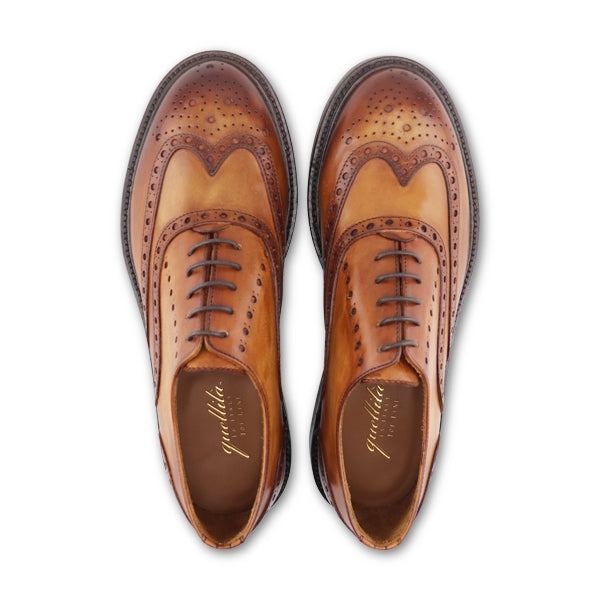 Francesina in pelle havana