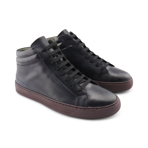 Sneakers alte in pelle da uomo