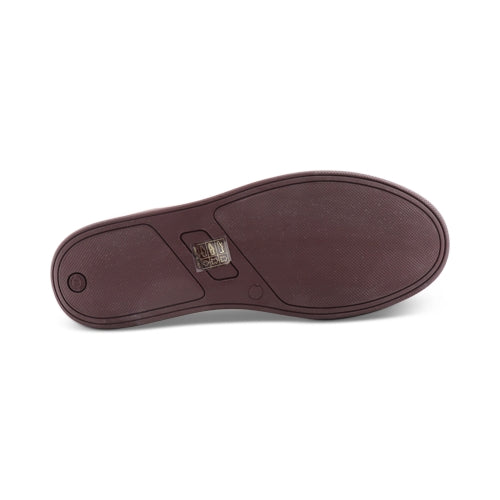 Sneakers alte con suola bordeaux