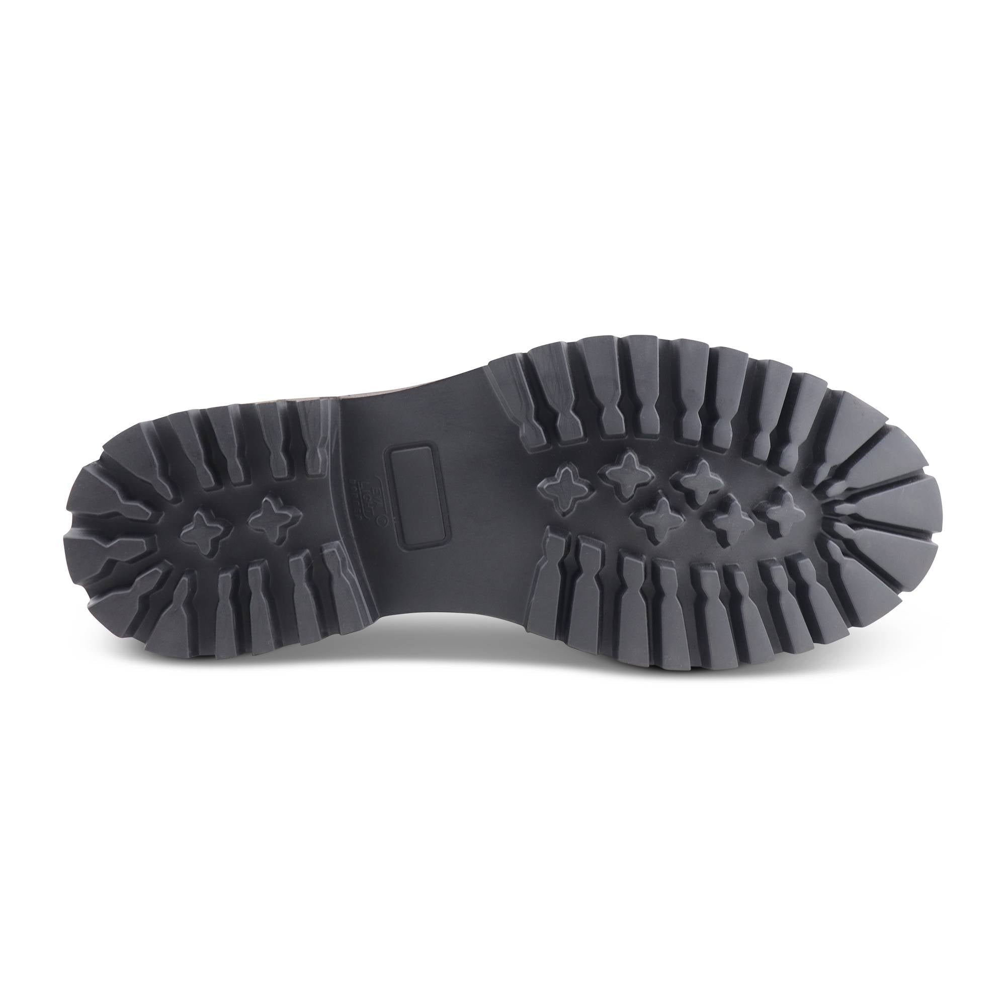 Double buckle dark brown leather 