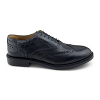 Brogue pelle nera
