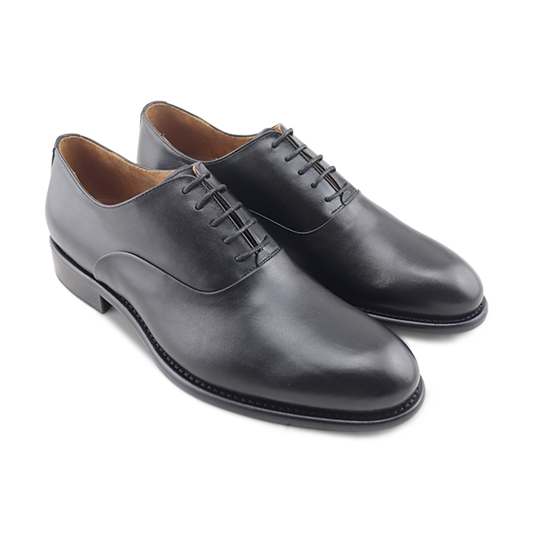 Black leather brogue