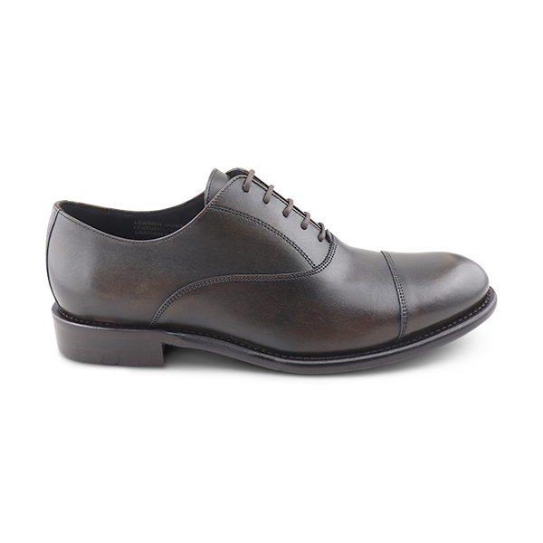 Dark brown leather brogue