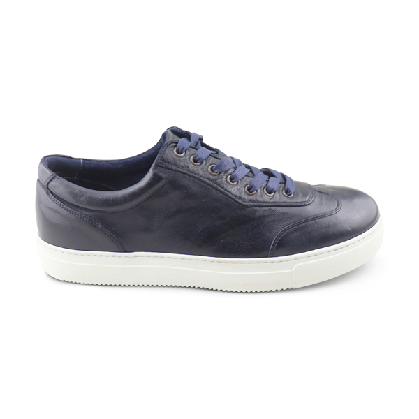 Baskets Vibram en cuir bleu