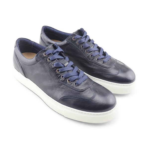 Sneakers Vibram pelle blu