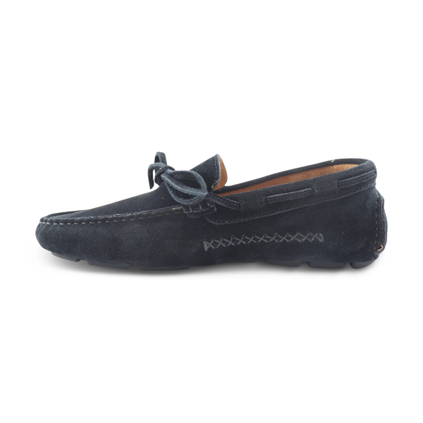 Vibram black suede moccasins