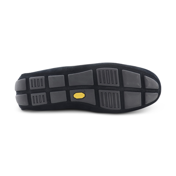 Vibram black suede moccasins