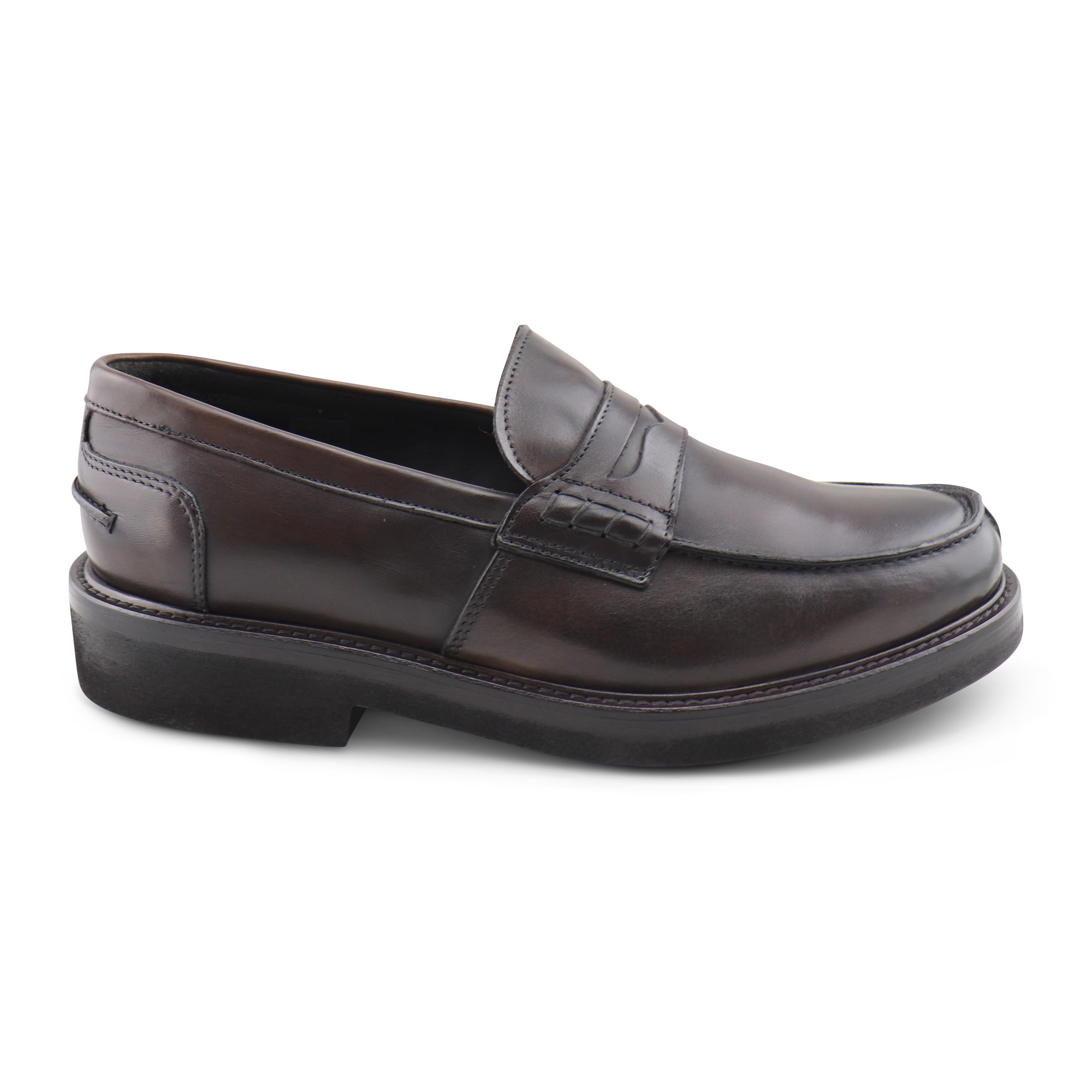 Cuir marron foncé universitaire