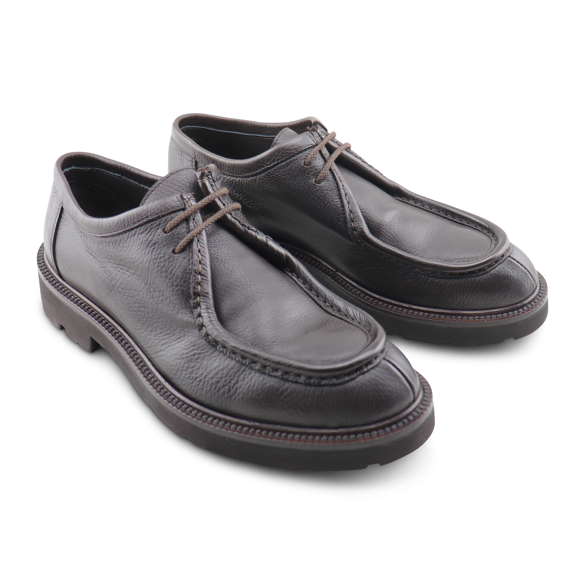 Engineer dark brown leather