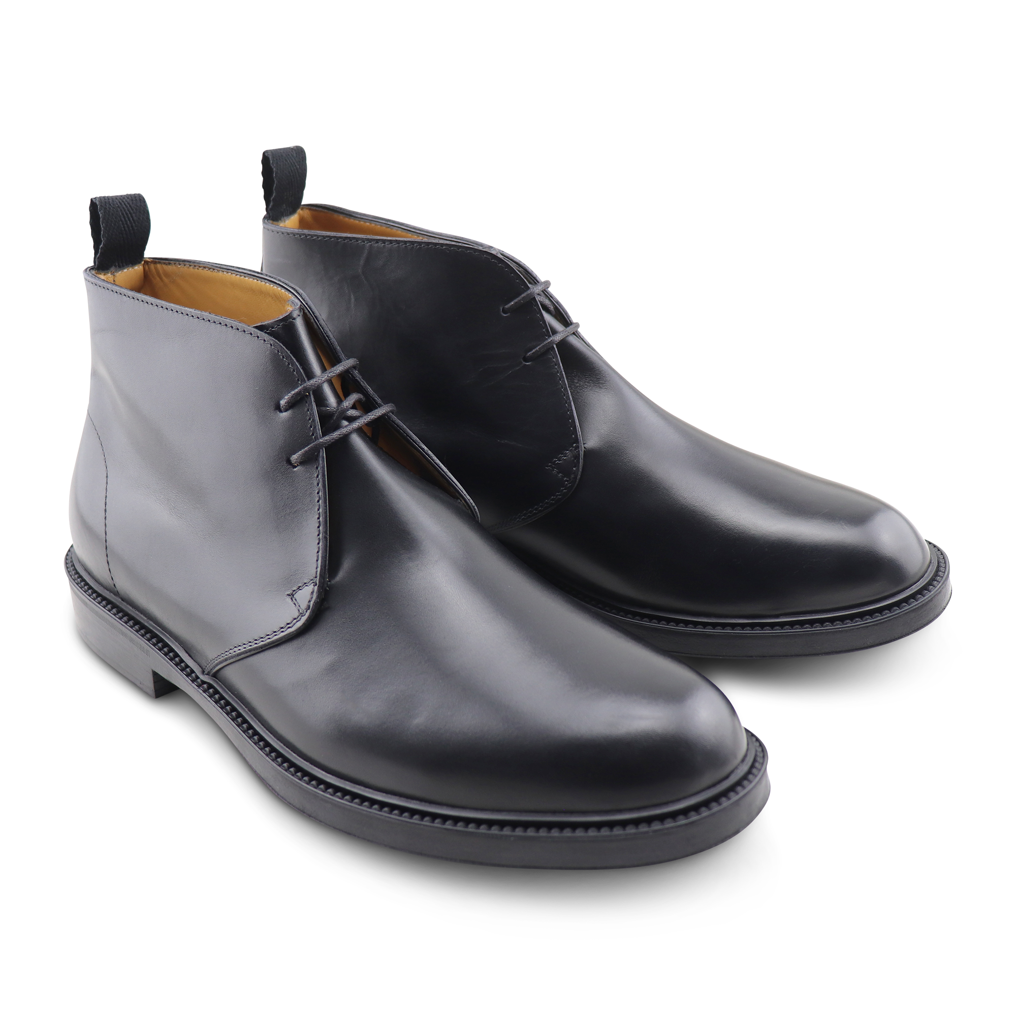 Polacchina nera in pelle