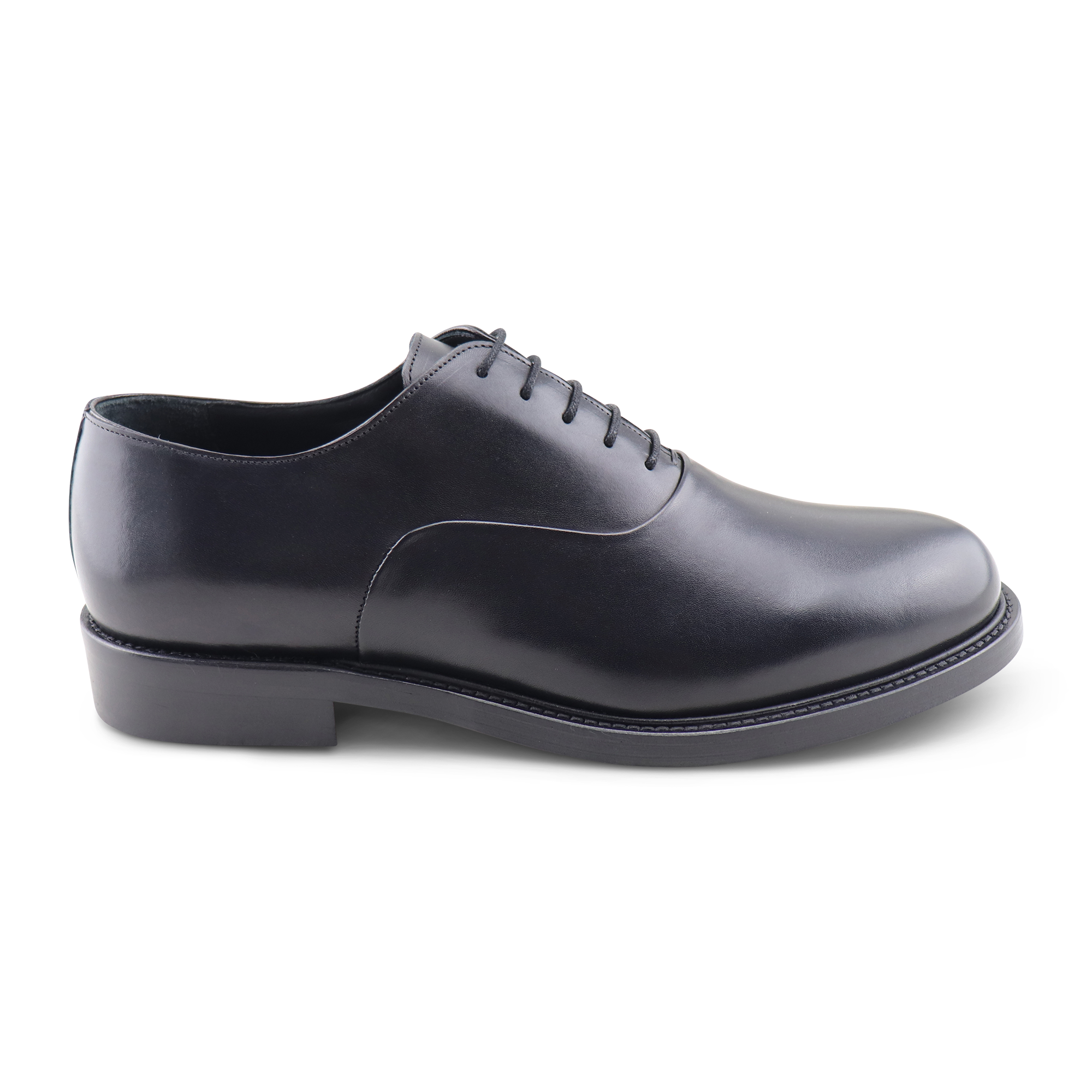 Francesina nera in pelle