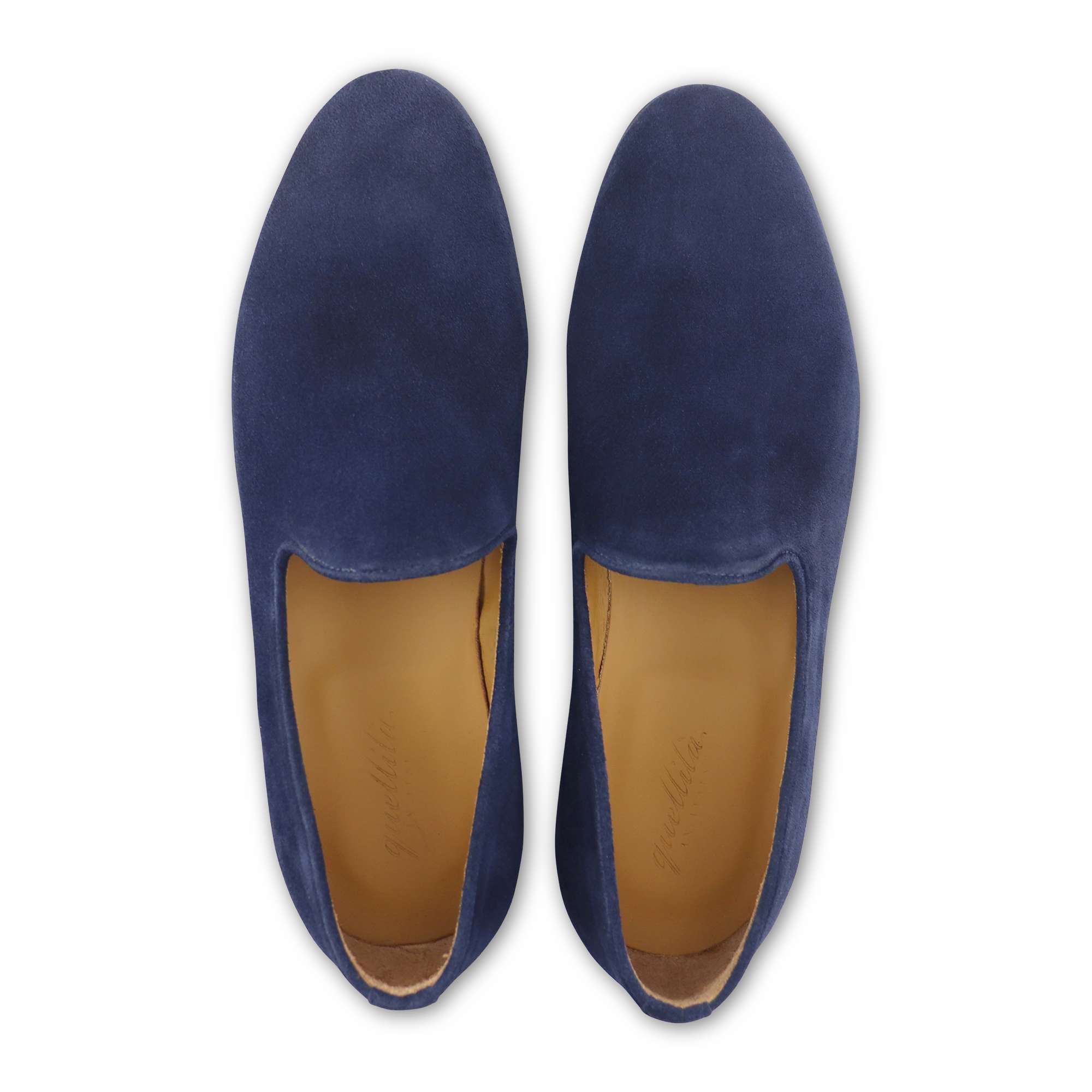Slippers camoscio navy
