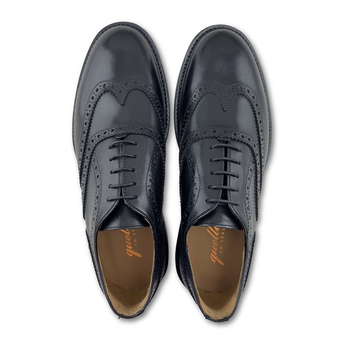 Brogue pelle nera