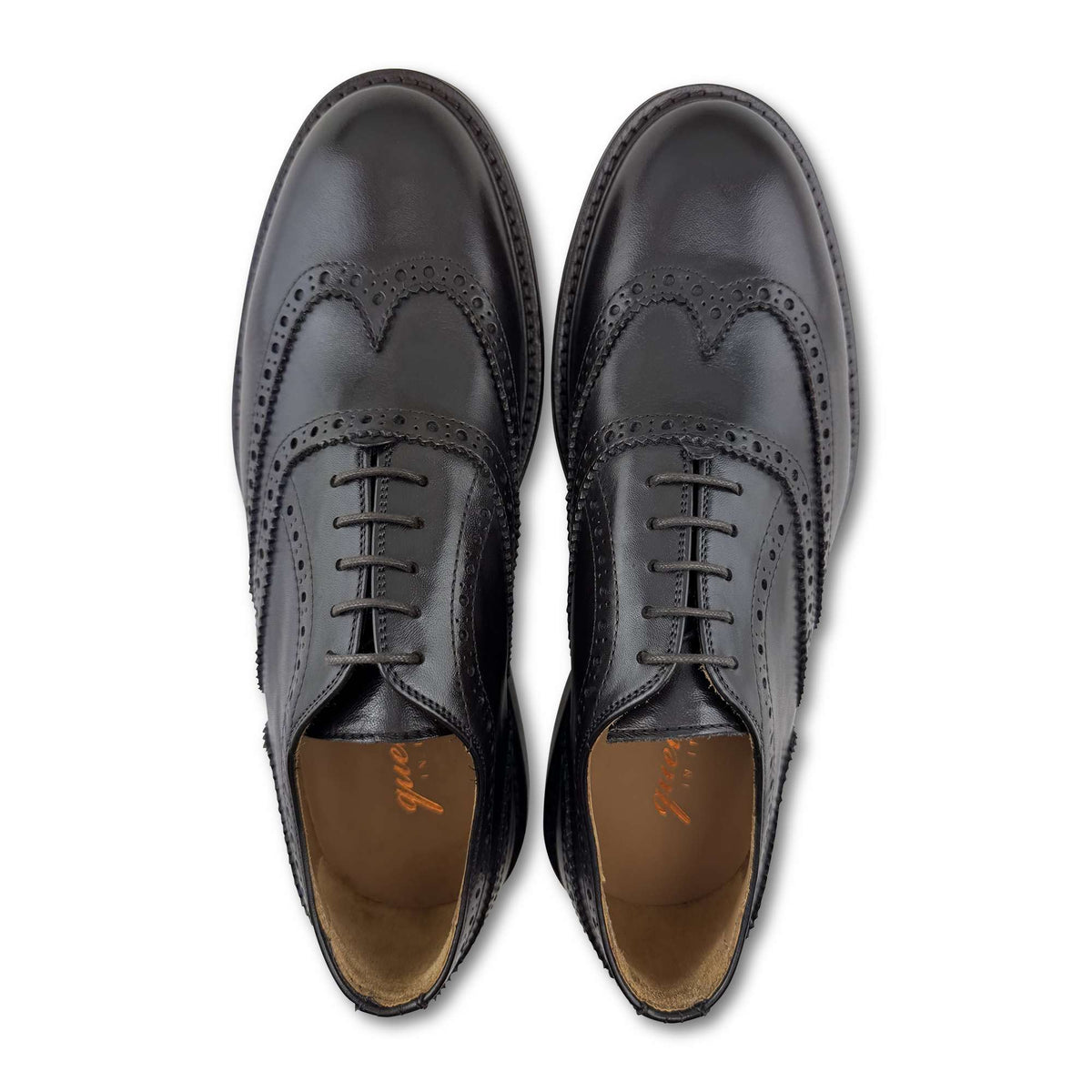 Brogue pelle testa di moro
