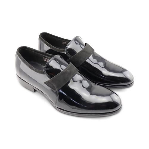 Black patent leather shoes