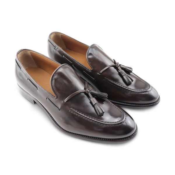 Slipper in pelle testa di moro