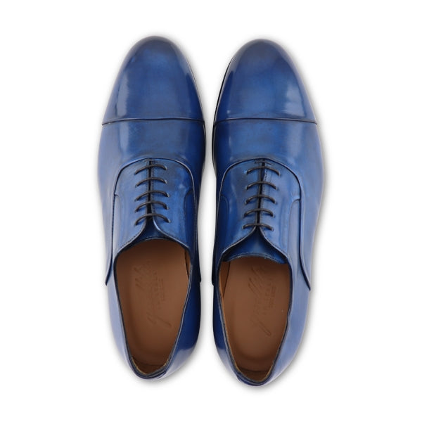 Scarpe Francesine in pelle blu