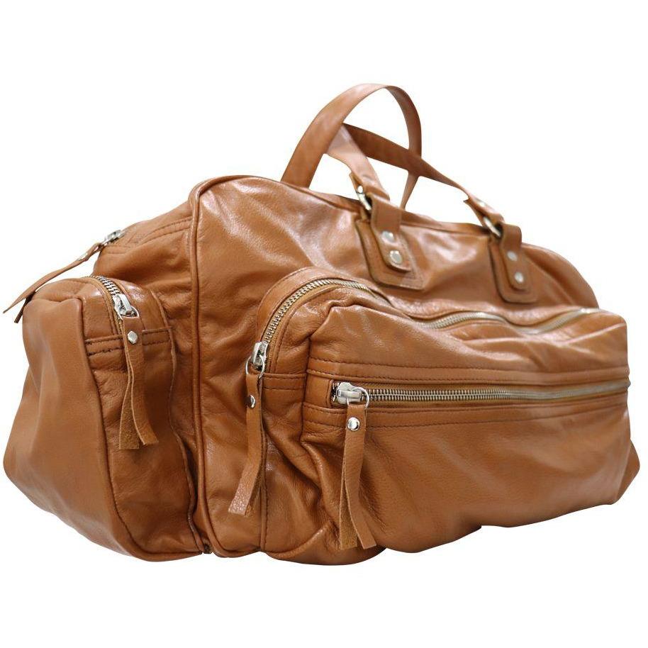 Borsone multi-tasche in pelle