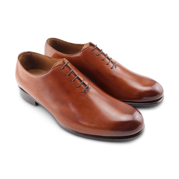 Scarpe Francesine in pelle color brandy