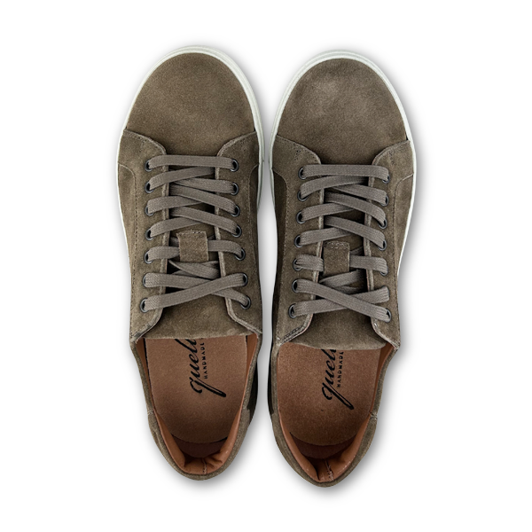 Sneakers Vibram in camoscio taupe